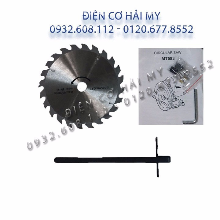 Máy Cưa Gỗ Cầm Tay MT583 - Máy cưa đĩa Matec 185mm - Bảo hành 6 tháng