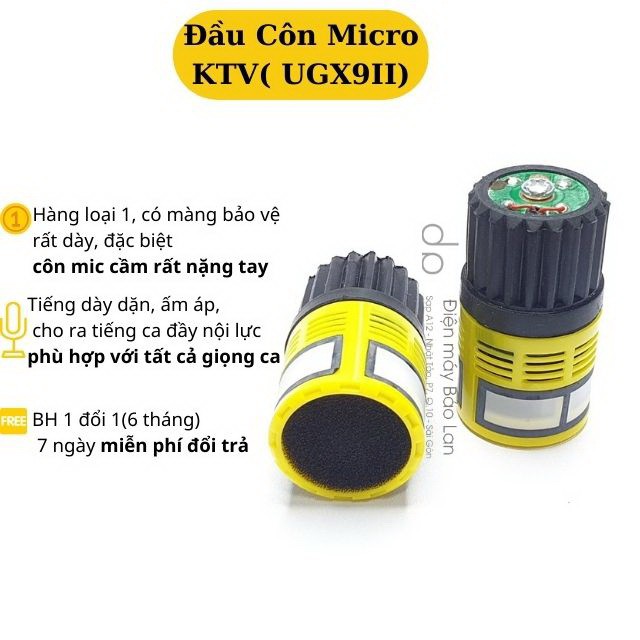 Củ Micro K8 Hàng Zin Theo Bộ MIc Karaoke UGX9 - X10, Chuyên Dùng Cho Ãm Thanh Cao Cấp, Bảo Hành 6 Tháng