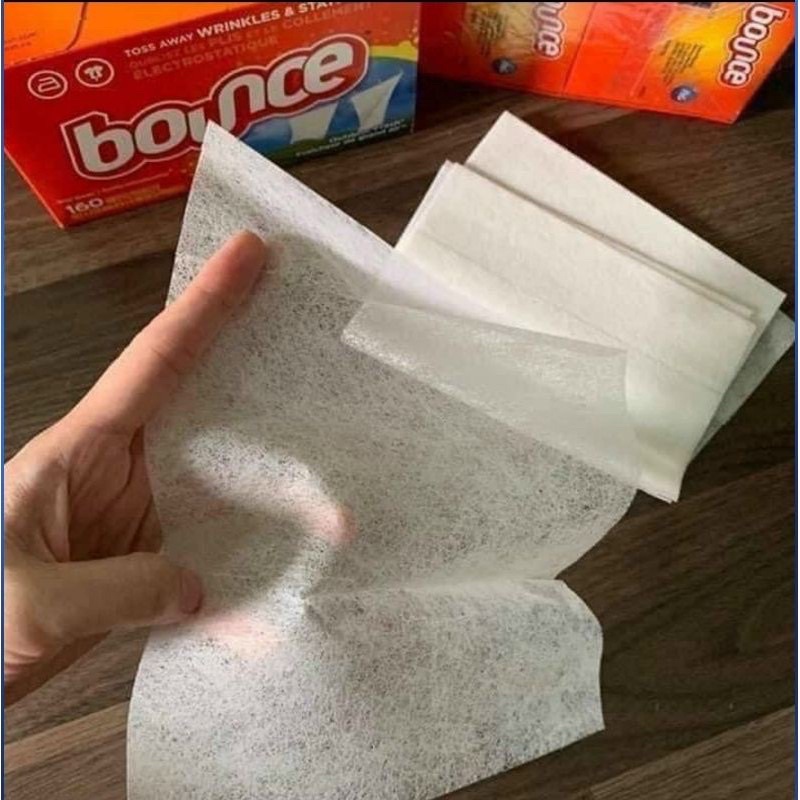 Giấy thơm quần áo Bounce Mỹ hộp nguyên 160 tờ siêu thơm