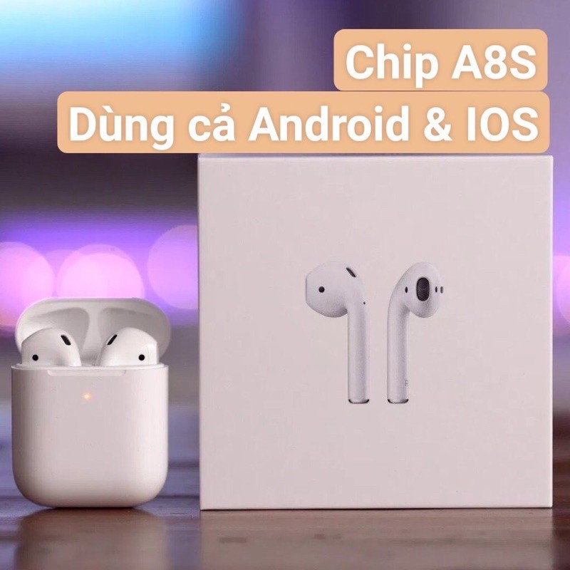 [AIRPODS 2] Tai nghe AirPods 2_Tai nghe Bluetooth_Tự Động Kết Nối - Định Vị Đổi Tên - Bảo hành 6 tháng