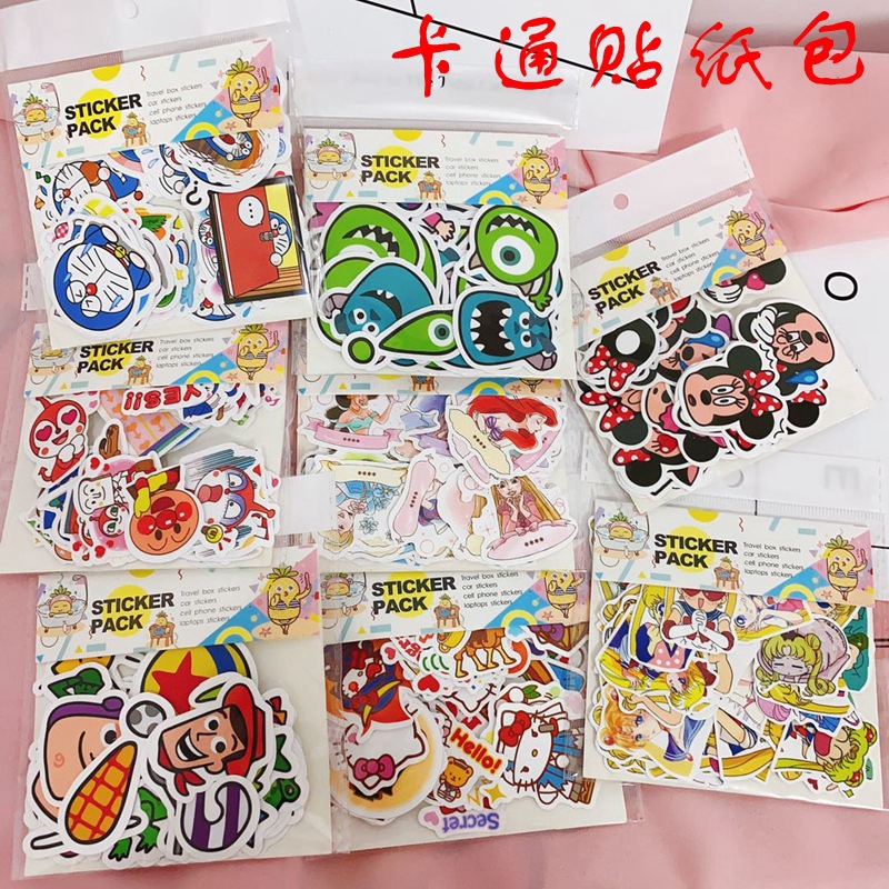 Hoạt Hình Sticker Dán Trang Trí Sổ Tay Hình Cô Gái Xinh Xắn Thân Thiện Với Môi Trường