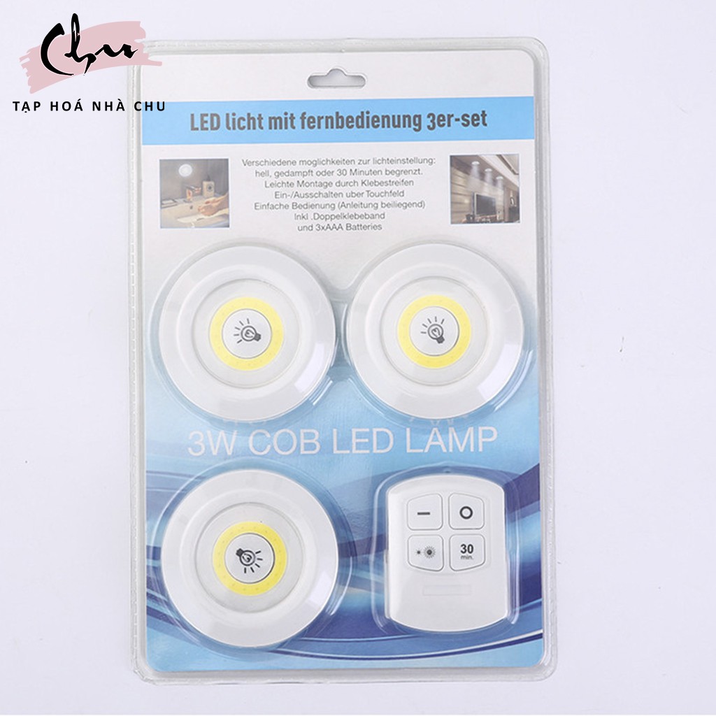 Đèn Led Mini Dán Tường Đa Năng 2 Chế Độ Ánh Sáng Kèm Điều Khiển Từ Xa Có Chức Năng Hẹn Giờ