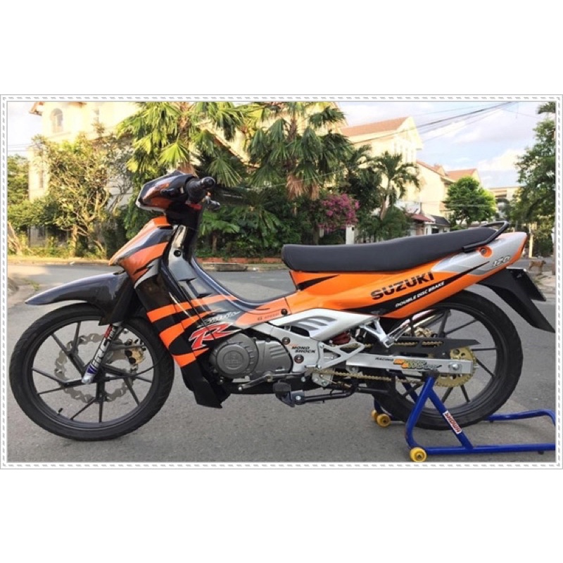 Trọn bộ tem thông số kèm dán sườn dán gấp phuộc xe Xìpo