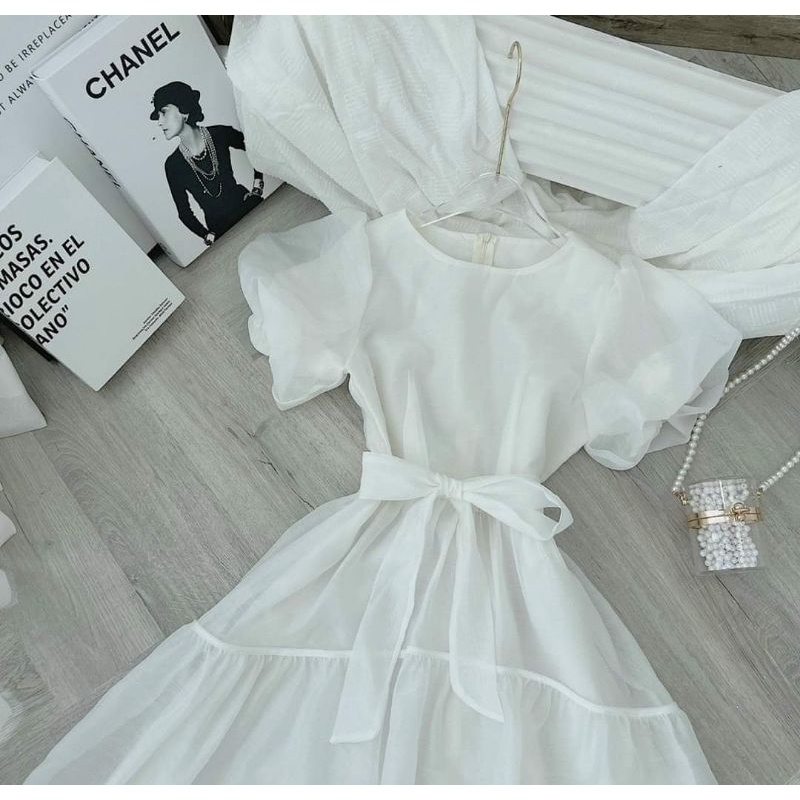 ĐẦM BABYDOLL TAY PHỒNG MÃ 10-07