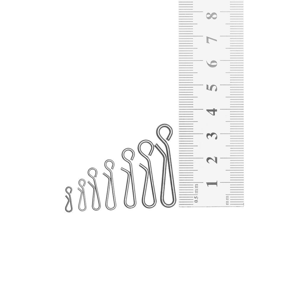 Set 50 Móc Nối Cần Câu Cá Bằng Thép Không Gỉ Chất Lượng Cao