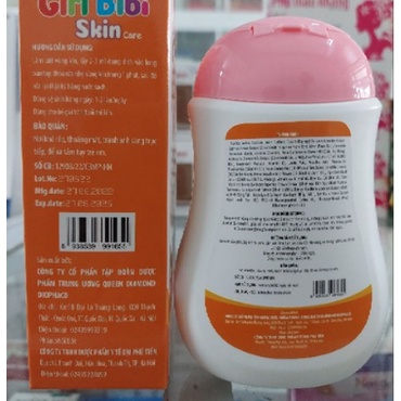 Dung dịch vệ sinh trẻ em kháng khuẩn GIRL BIBI ngăn mùi hôi giảm nấm ngứa cho bé LAHUTU