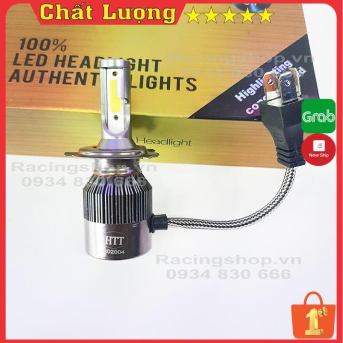 Bóng Đèn Led Pha Xe Máy ✨ Tăng Sáng ✨ Bóng Led Pha Trợ Sáng Chân H4 (Giá 1 bóng) NPP ĐÈN LED