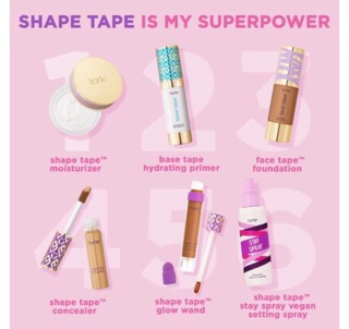 Xịt giữ makeup Tarte Shape Tape Stay Spray Setting Spray