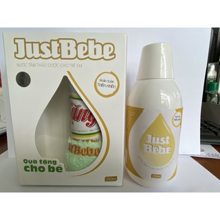 [ TẶNG KHĂN TẮM CHO BÉ ] Sữa tắm JustBebe - nước tắm thảo dược cho trẻ em