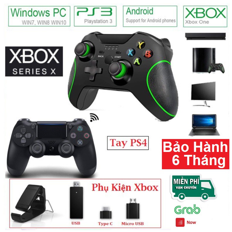 For Xbox, PC, PS3, PS4, AndroidTay Cầm Xbox One X Chính Hãng +Full Phụ Kiện Chơi Game Tối Ưu Cho FO4 / FO3 / PC /...