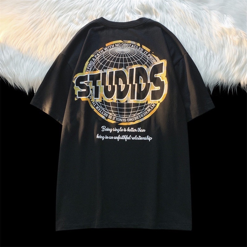 Áo thun unisex nam nữ cotton , áo thun form rộng tay lỡ, áo thun vòng tròn