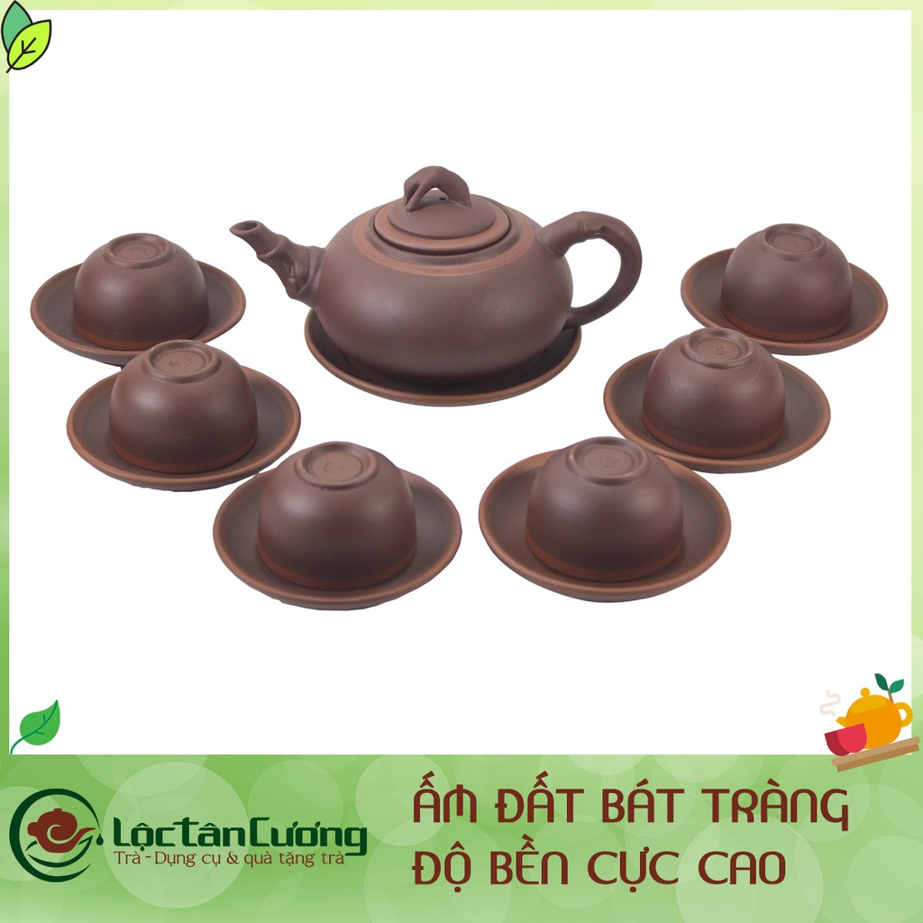 Ấm Đất Bát Tràng Trúc Chi (300ml) - Lộc Tân Cương