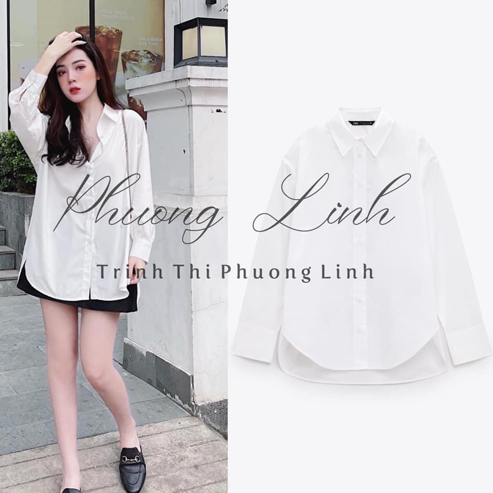 ÁO SƠ MI NỮ TRẮNG GU DÀI TAY