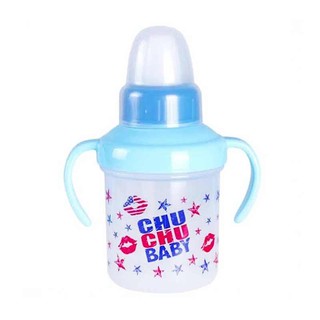 Cốc tập uống nước ChuChubaby 5m+ màu xanh cho bé trai