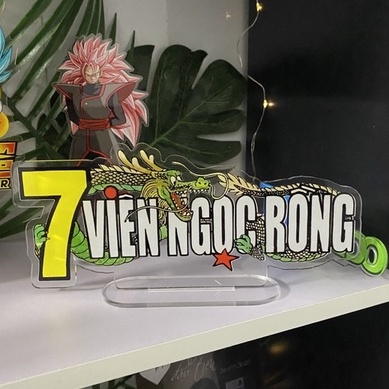 mô hình logo DRAGONBALL 2d, standee logo 7 viên ngọc rông, trang trí sưu tập, trưng bày, quà tặng sinh nhật, kỷ niệm