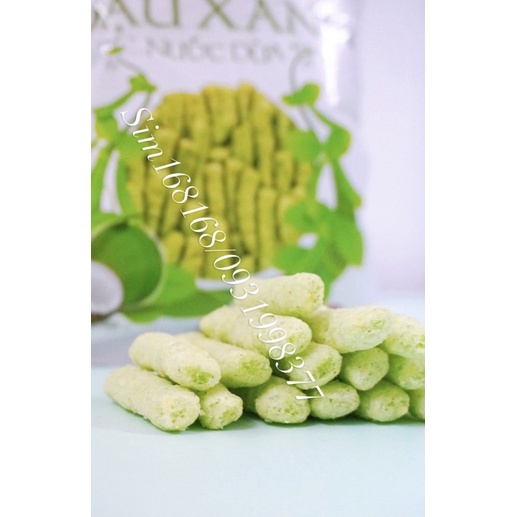 lẻ 1gói bánh snack đậu xanh nước cốt dừa 14gam