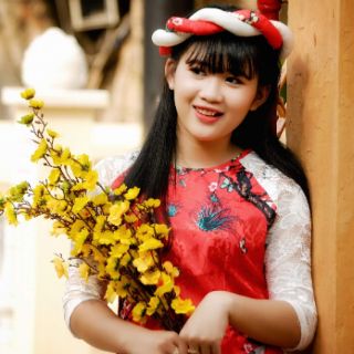 Mấn xoắn áo dài