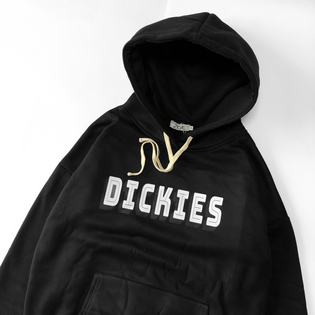 Áo Hoodie Dickies nỉ cotton form rộng unisex, Hoodie dáng rộng dài tay, phong cách thể thao đường phố, Zoeclothing