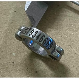 Vòng inox đeo chân vẹt có khắc thông tin từ size 8-16