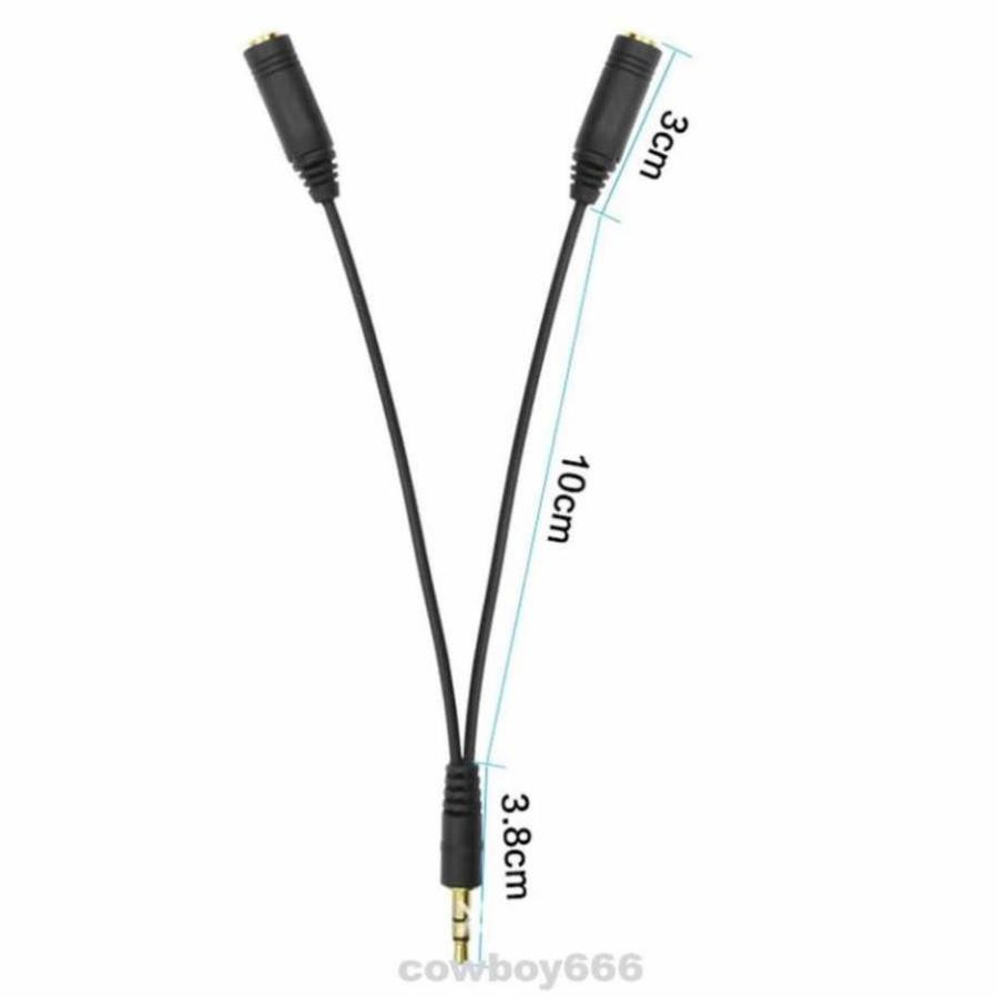 Dây Cáp Âm Thanh Chia Cổng Jack 3.5mm Ra 2 Cổng 3.5mm