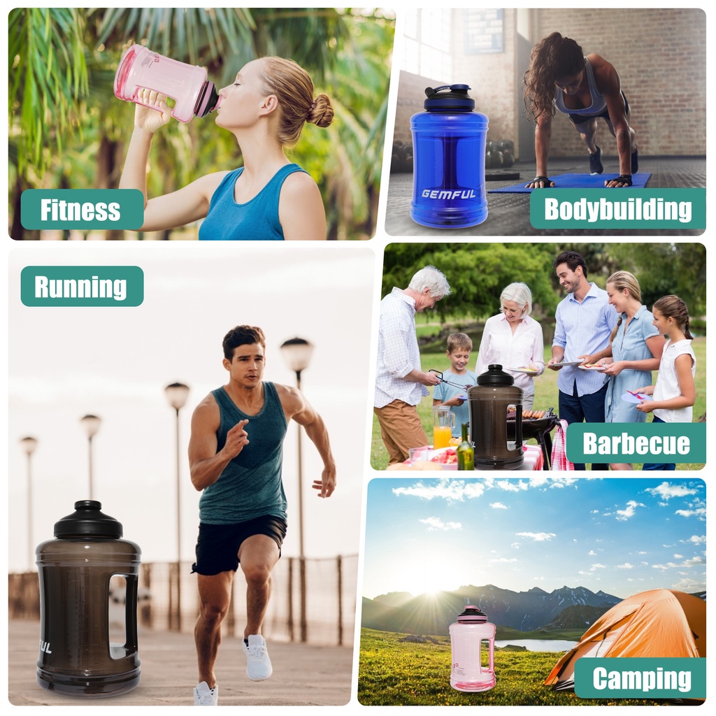 Bình nước thể thao dung tích lớn 2.5l dành cho người tập gym