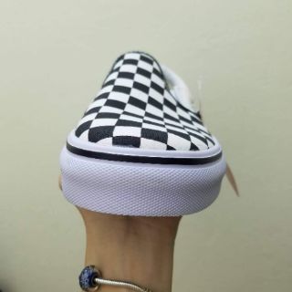 Giày sneaker van lười caro cao cấp