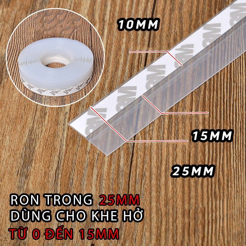 2 Mét Ron Dán Che Chân Cửa, Khe Cửa Chống Bụi, Chống Côn Trùng An Toàn, Tiện Lợi 25 35 45mm