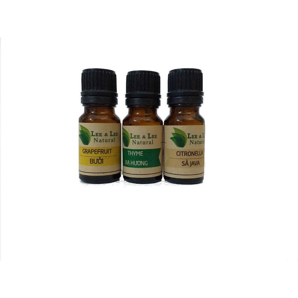 3 lọ tinh dầu bưởi, xạ hương, sả lọ10ml