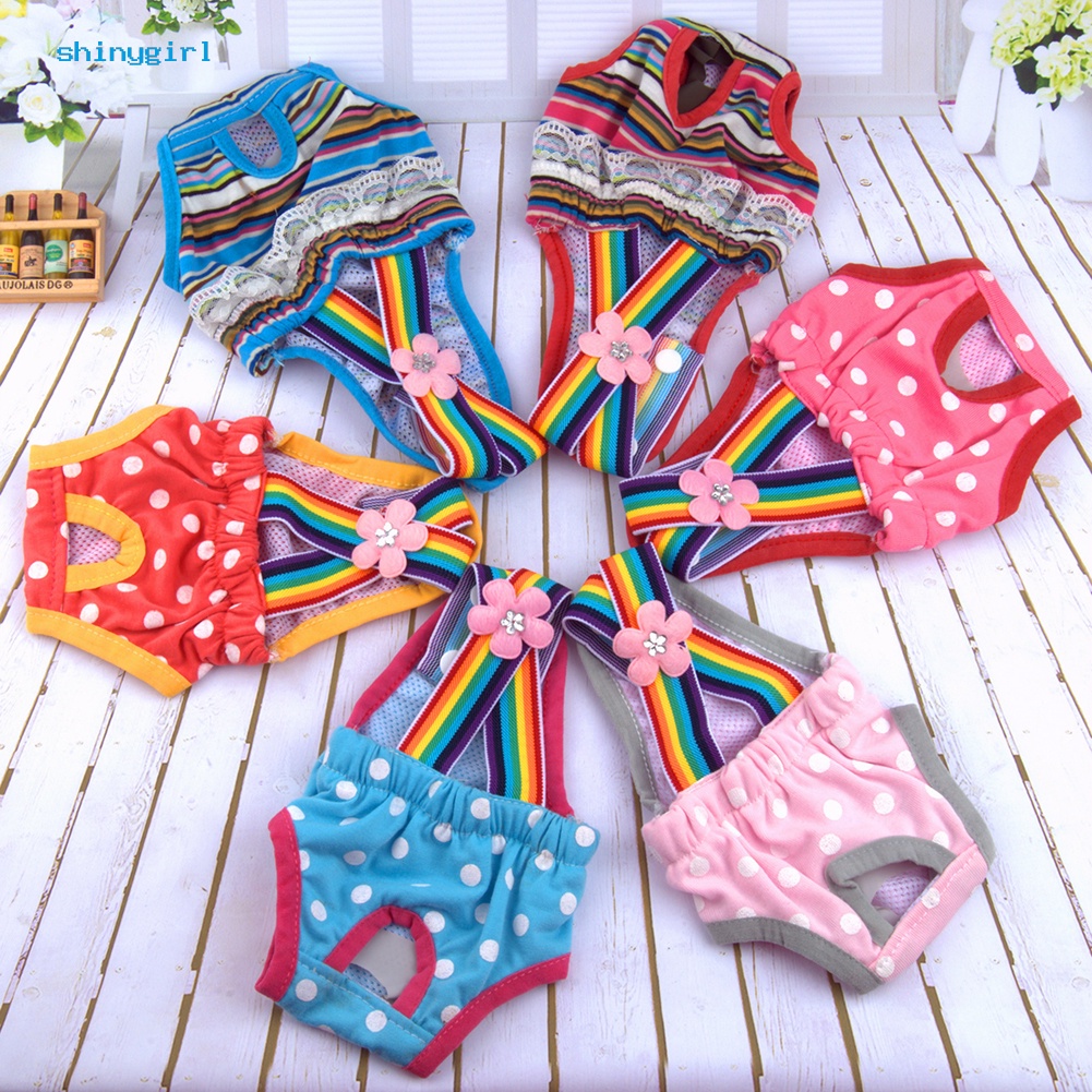 Quần Tã Họa Tiết Chấm Bi Thời Trang Cho Thú Cưng