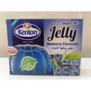 [80g – VIỆT QUẤT] Bột rau câu [Turkey] KENTON Jelly Blueberry Flavoured Dessert Mix (halal) (vvk-hk)