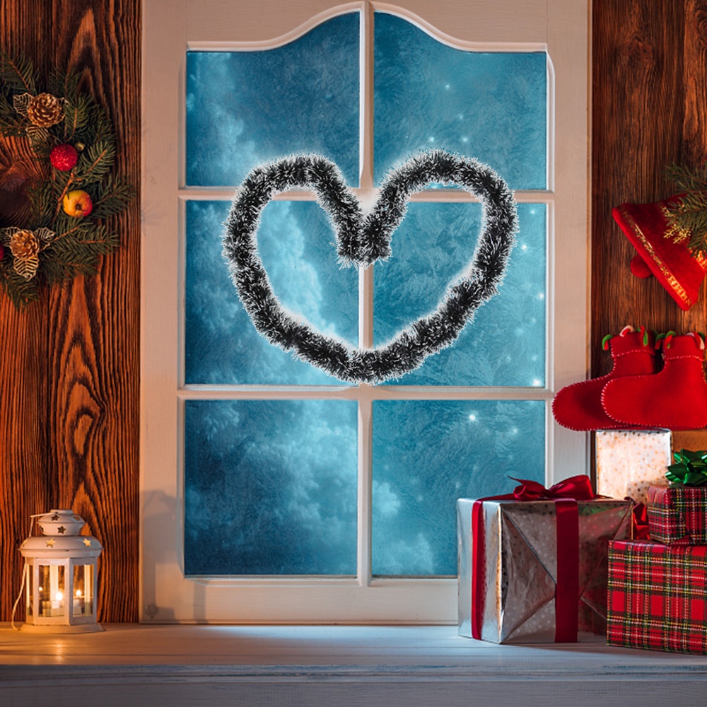 Dây ruy băng làm vòng hoa trang trí Giáng Sinh