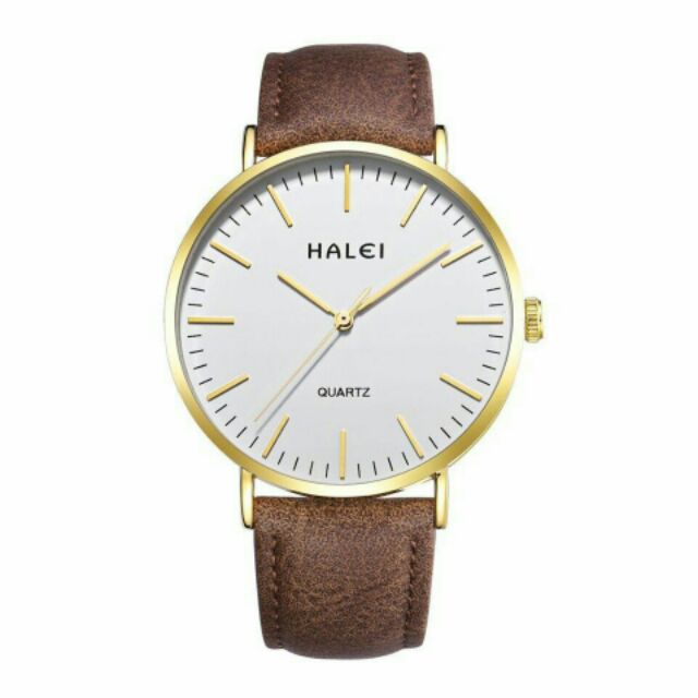 Đồng hồ HALEI dây da chống nước sang trọng