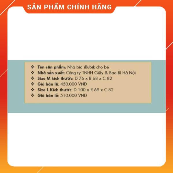 (MÔ HÌNH) Nhà bìa đồ chơi - Nhà bìa vòm carton 100%  bột gỗ size to 100x69x82 [ trẻ em dưới 12 tuổi ]