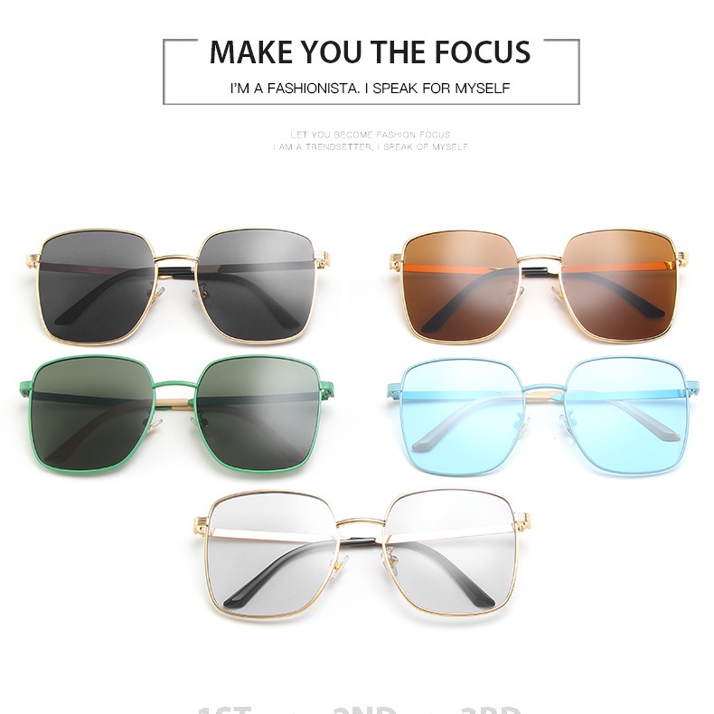 Kính Mát Gọng Vuông Thời Trang Hàn Quốc Cho Nữ