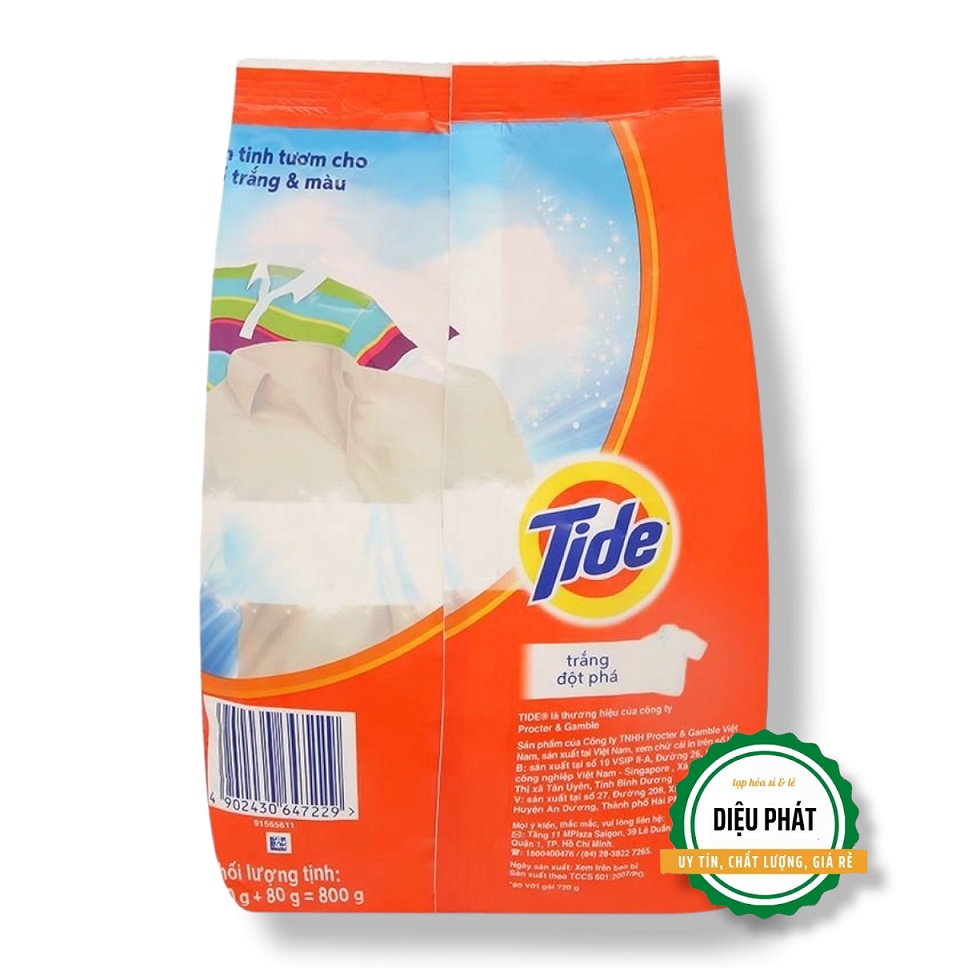 ⚡️ Bột Giặt Tide Trắng Đột Phá 800g