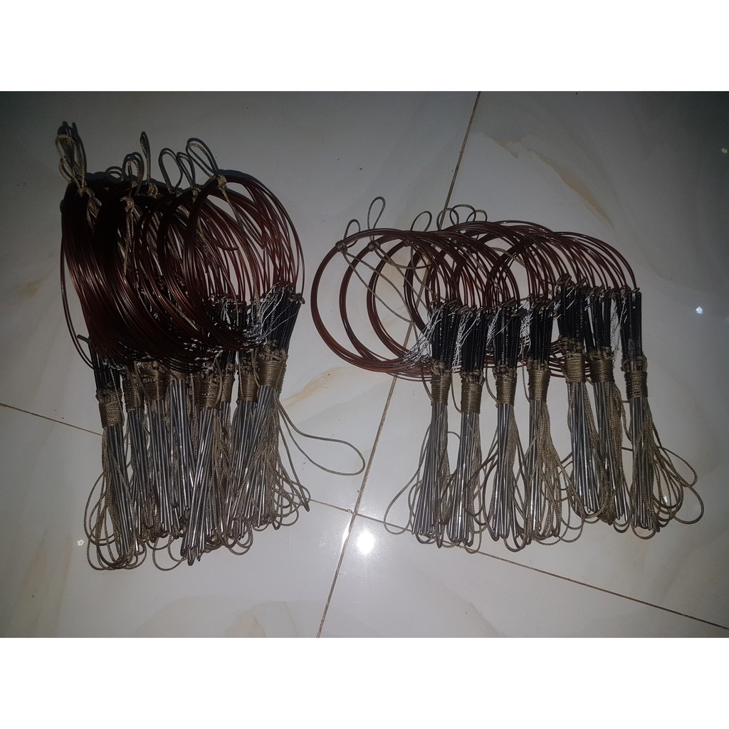 Giò bẫy quốc, gà đồng , bìm bịp 1 bộ 20 chân màu cỏ khô tàng hình