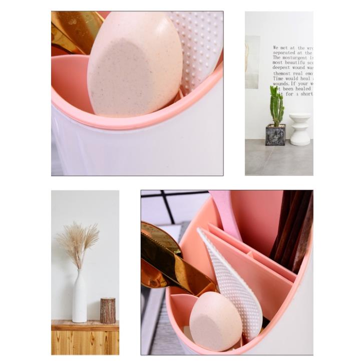 Ống Cắm Đũa Thìa Chia Ngăn Có Khe Thoát Nước