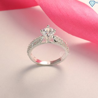 Nhẫn bạc nữ đẹp đính đá, nhẫn nữ bạc 925 cao cấp NN0165 - Trang Sức Bạc