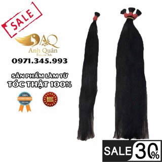 Tóc nối 3 chùm 65 cm, Tóc nối giả làm bằng 100% tóc thật giúp che hói phủ bạc, tạo phong cách style mới