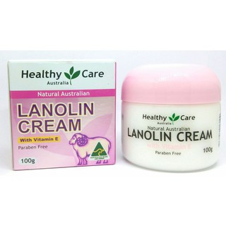 Kem Dưỡng Da Nhau Thai Cừu Healthy Care Lanolin Cream Natural Australia 100g từ Úc, kem cừu