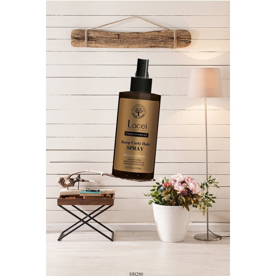 Xịt dưỡng giữ nếp tóc xoăn lacei keep curl spray 250ml