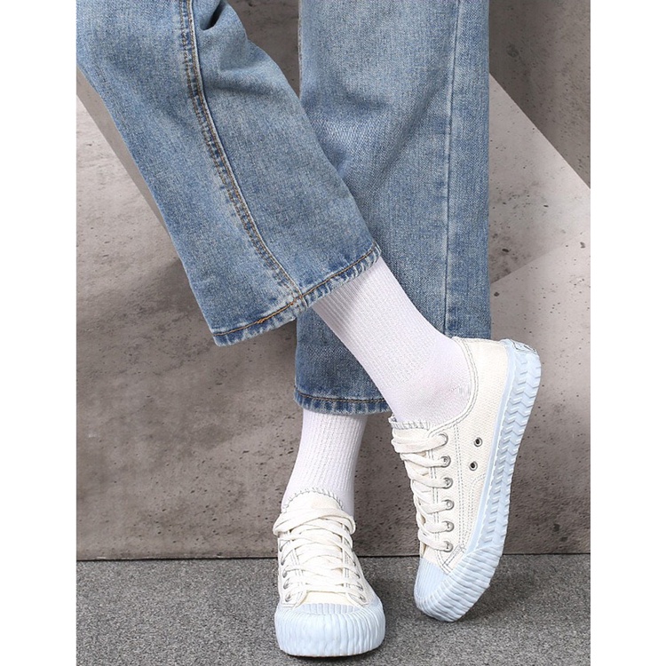 [RẺ VÔ ĐỊCH] Combo 5 đôi Tất Vớ Cao Cổ Thể Thao Nam Nữ Unisex Trắng Đen Siêu Co Giãn Cao Cấp