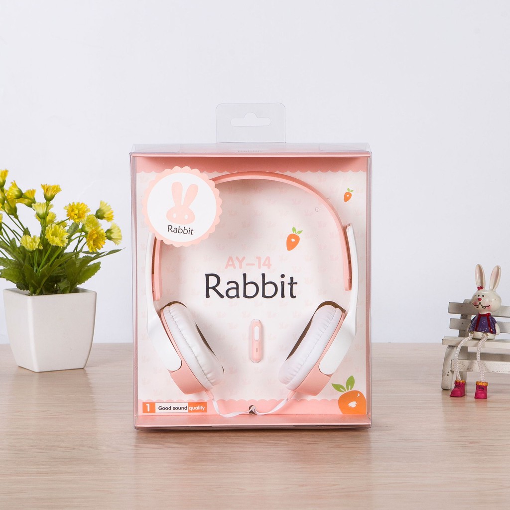 Tai nghe Chụp Tai Hàn Quốc Rabbit Ears AY-14 mẫu mới nhất 2018