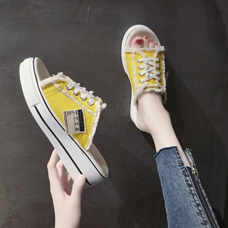 Dép quai ngang giả giày thể thao phong cách Hàn Quốc