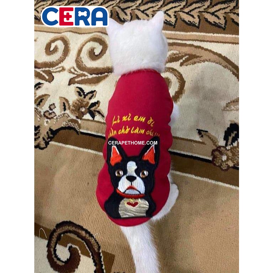 Áo Tết Thêu Chất Thun Cotton Cater Xuất Khẩu