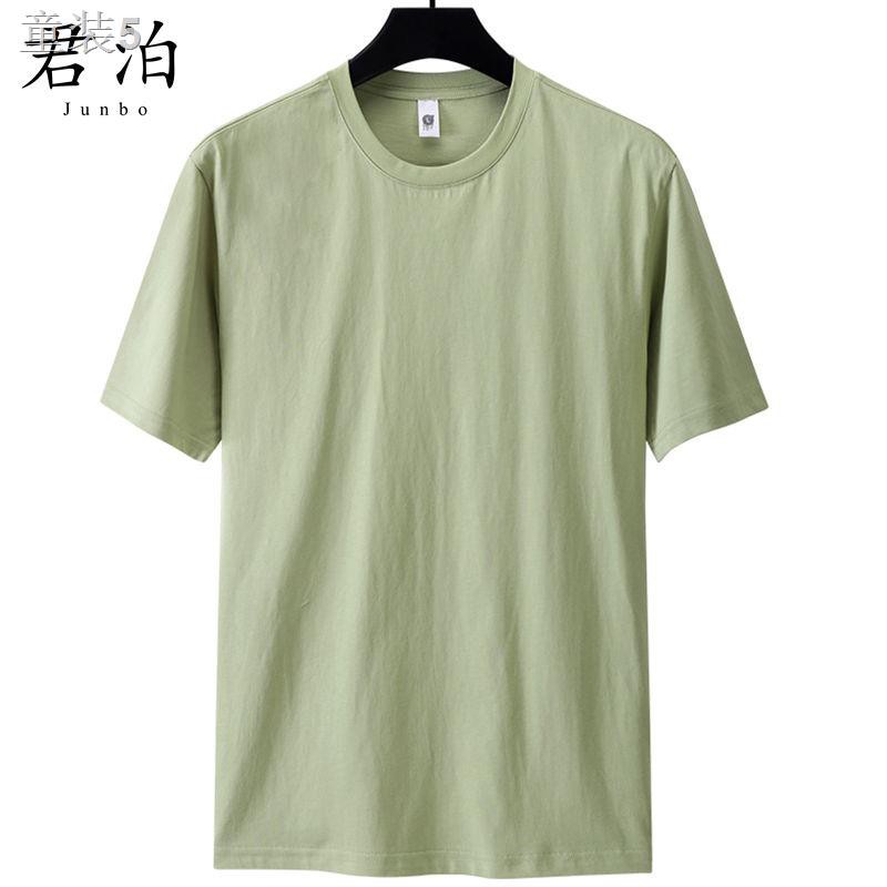 ✖❈Quần áo Nam phông trắng hợp thời trang 2021 Summer New Style 100 Pure Cotton Cùng Phong cách Cặp đôi Màu tinh khi