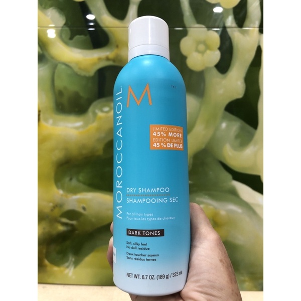 Dầu gội khô tông sáng và tối  Dry Shampoo Moroccanoil 323ml