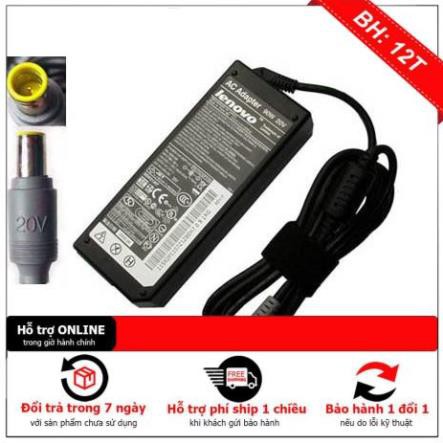 Sạc Adapter Lenovo 20V - 4.5A chân kim zin logo - Kèm dây nguồn - NEW