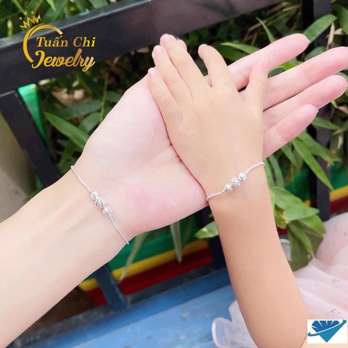 ⚡MẪU MỚI⚡Lắc Tay Nữ, Set Vòng Tay Bạc Dành Cho Mẹ Và Bé, Kiểu Dáng Dễ Thương, Đủ Cỡ Theo Độ Tuổi