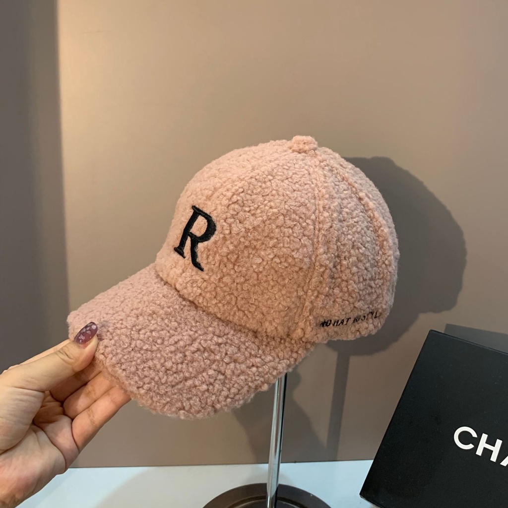 Nón lưỡi trai thêu chữ R thời trang cá tính